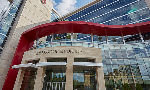 The image consist of the college of Medicine building